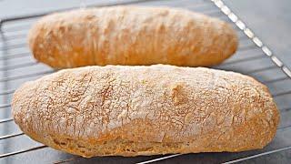 Fast PERFECT CIABATTA without kneading! Delicious and easy bread recipe!