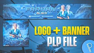 Pubg/Bgmi Logo + Banner Plp File For Pixellab | Gaming Logo + Banner Plp File 2023 | Farhan Black