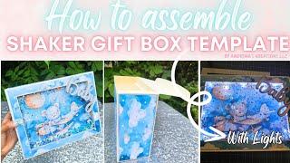 How to assemble Andrina's Kreations Shaker Gift Box with Lights