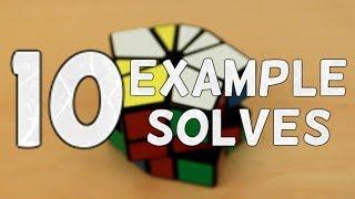 10 Square-1 Example Solves (Full CSP, PCOP, PBL)