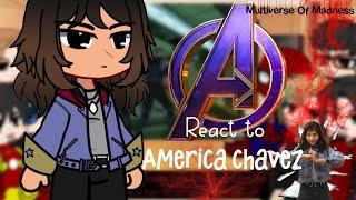 [] Avengers react to America Chavez [] reupload []