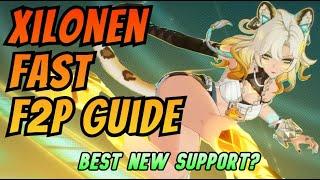 Xilonen F2P Support【FAST GUIDE】- Rotations, Artifacts, Weapons, & Teams | Genshin Impact