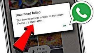 how to fix the download was unable to complete please try again later