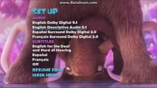 Ice Age Collision Course FULL MENU | DIGITAL HD , DVD & BLU-RAY