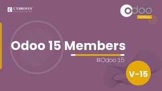 Odoo 15 Members Module | How to use Odoo 15 Members Module | Odoo 15 Enterprise Edition