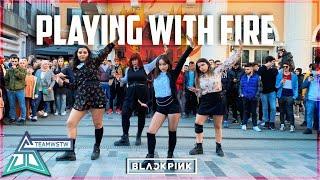 [KPOP IN PUBLIC TURKEY] BLACKPINK 블랙핑크 - 불장난 (PLAYING WITH FIRE) | ONE TAKE DANCE COVER [TEAMWSTW]