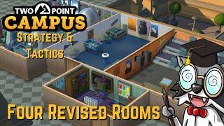 Two Point Campus Strategy & Tactics Quick Tip: Four Revised Rooms