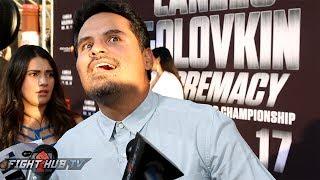 Michael Pena does hilarious impression of Robert Garcia! Hyped for Broner vs. Garcia!