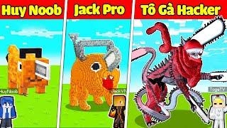 TÔ GÀ THỬ THÁCH 24H  XÂY POCHITA QUỶ CƯA TỪ NOOB TỚI HACKER TRONG MINECRAFT*XÂY POCHITA CHAINSAW MAN