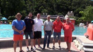 Riesengaudi beim Schwimmbadfest mit Beachparty im Freibad Nassau