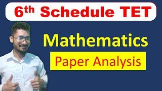 6th schedule tet mathematics Live analysis