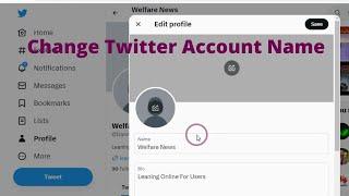 How To Change Twitter Name Not Username (2023)