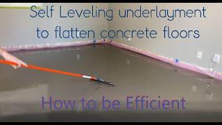 Self Level Concrete Efficiently| SLU | Laticrete NXT Level | Level quick for large format tile