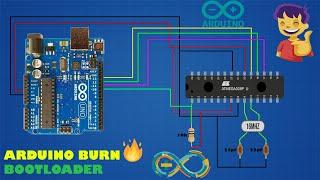 HOW TO BURN BOOTLOADER IN ATMEGA328P MICROCONTROLLER . HELP OF USING  ARDUINO UNO