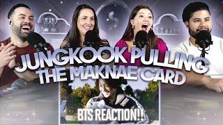 BTS "Jungkook pulling the maknae card" Reaction - Happy birthday JK  | Couples React