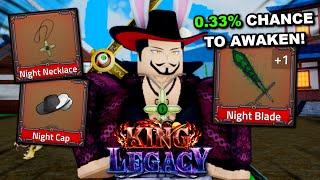 Awakening Night Blade To Become Mihawk In Roblox King Legacy... Here's what happened!