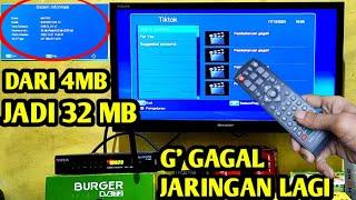 CARA MUDAH UPGRADE SET TOP BOX TV DIGITAL MATRIX BURGER KE VERSI TERBARUNYA DENGAN NET