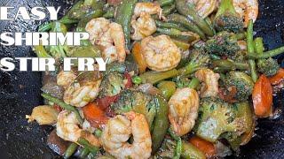 Easy Shrimp Stir Fry | Shrimp Recipes | Dinner Ideas | Weeknight Meals | Easy Stir Fry Sauce