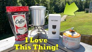 Brewing Dollar Tree Coffee with my KFLOW Coffee Press!