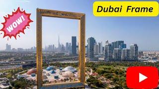 Most beautiful view of Dubai from Dubai Frame ️ #subscribe #travel #love #viralvideo #vlog