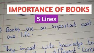 5 lines on Importance of Books / Essay on Importance of Books in english