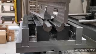 Single hit channel forming tools on Rolla-V RVHD3 Adjustable Press Brake Die