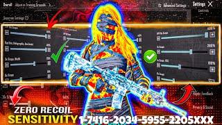 New Update 3.4 Best Sensitivity Code + Control  Settings Bgmi/Pubg Mobile  Zero Recoil  2024 JNR YT