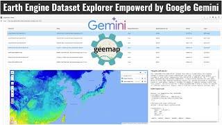 Introducing the Earth Engine Dataset Explorer Empowered by Google Gemini