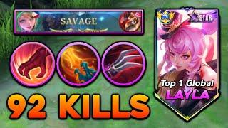 LAYLA NEW STARLIGHT SKIN - JUNGLE LAYLA 1 HIT BUILD (AUTO SAVAGE) | Queen Layla