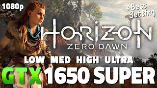 Horizon Zero Dawn test on GTX 1650 Super | i3 10100 + 16 GB RAM | All Settings + Best Setting