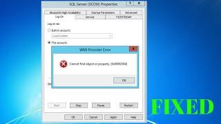 HOW TO FIX WMI PROVIDER ERROR 0X80092004 || "Cannot Find Object Or Properly" IN WINDOWS