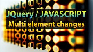 jQuery Javascript - Change text in multiple areas quickly using