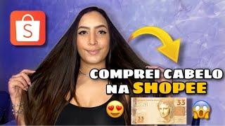 COMPREI UM APLIQUE DE CABELO ORGÂNICO NA SHOPEE E PAGUEI R$33,00