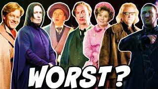 Ranking Defense Against the Dark Arts Professors from Worst to Best - Harry Potter Theory