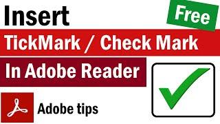 How To Insert Tick Mark in PDF | How to Add a Tick Symbol in a PDF | How To Insert Checkmark in PDF