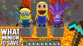 ONLY ONE can be SAVED MINION in MINECRAFT ! Evil Minions Minecraft - Gameplay