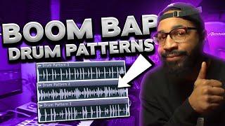 3  boom bap drum patterns for ANY beat
