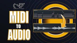 How to Convert Midi Patterns to Audio Clips in FL Studio