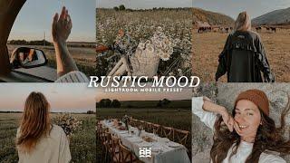 Rustic Preset - Free Lightroom Mobile Presets | Wedding Preset | Boho Preset | Aesthetic Preset