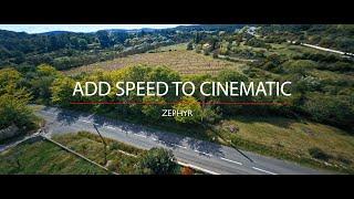 Speed and cinematic shots in one FPV drone, the Zephyr, the first racer cinewhoop