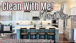 SUMMER CLEAN WITH ME MARATHON 2023 :: 2+ HOURS OF INSANE SPEED CLEANING MOTIVATION & HOMEMAKING