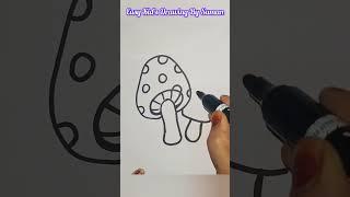 How to Draw Mushroom . Mushroom Easy drawing for kids. #drawing #mushroomdrawing