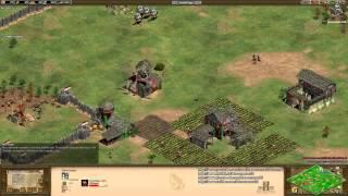 Aoe2 HD: 1v1 Arabia (Huns, Mirror Match) (Analysis)