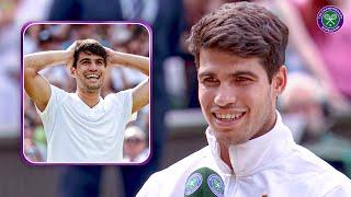 "I don't consider myself a Champion yet" | Carlos Alcaraz | On-court Interview | Wimbledon 2024