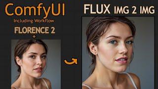 ComfyUI FLUX IMAGE TO IMAGE FLORENCE 2 workflow  #comfyui #flux  #img2img  #florence