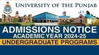 PU Admission BS 1st Semester and 5th Semester Academic Year 2024-25