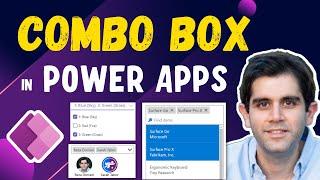 Combo box control in Power Apps | Search, Filter, Large Data, Default values