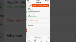 How to clear search history in Musi app?