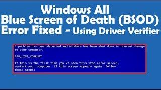 How to Fix Blue Screen of Death (BSOD) errors using Driver Verifier