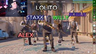 RUBIUS, WILLY, STAXX, ALEX y LOLITO juegan Counter-Strike 2 